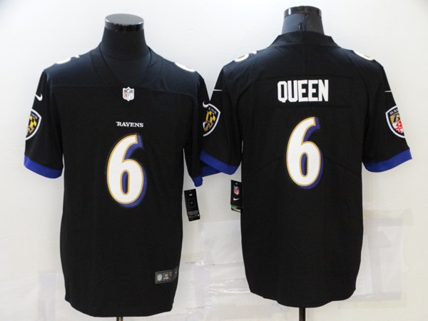 Men's Baltimore Ravens #6 Patrick Queen Black Vapor Untouchable Limited Stitched Jersey